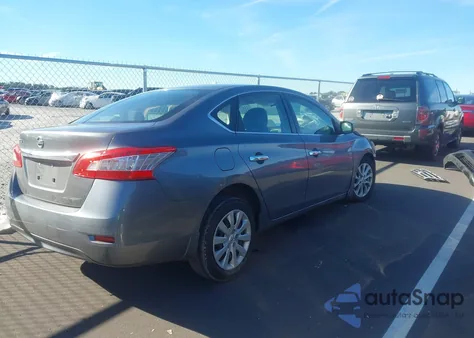 2015 Nissan Sentra S из США, поврежденный, VIN 3N1AB7AP0FY355948